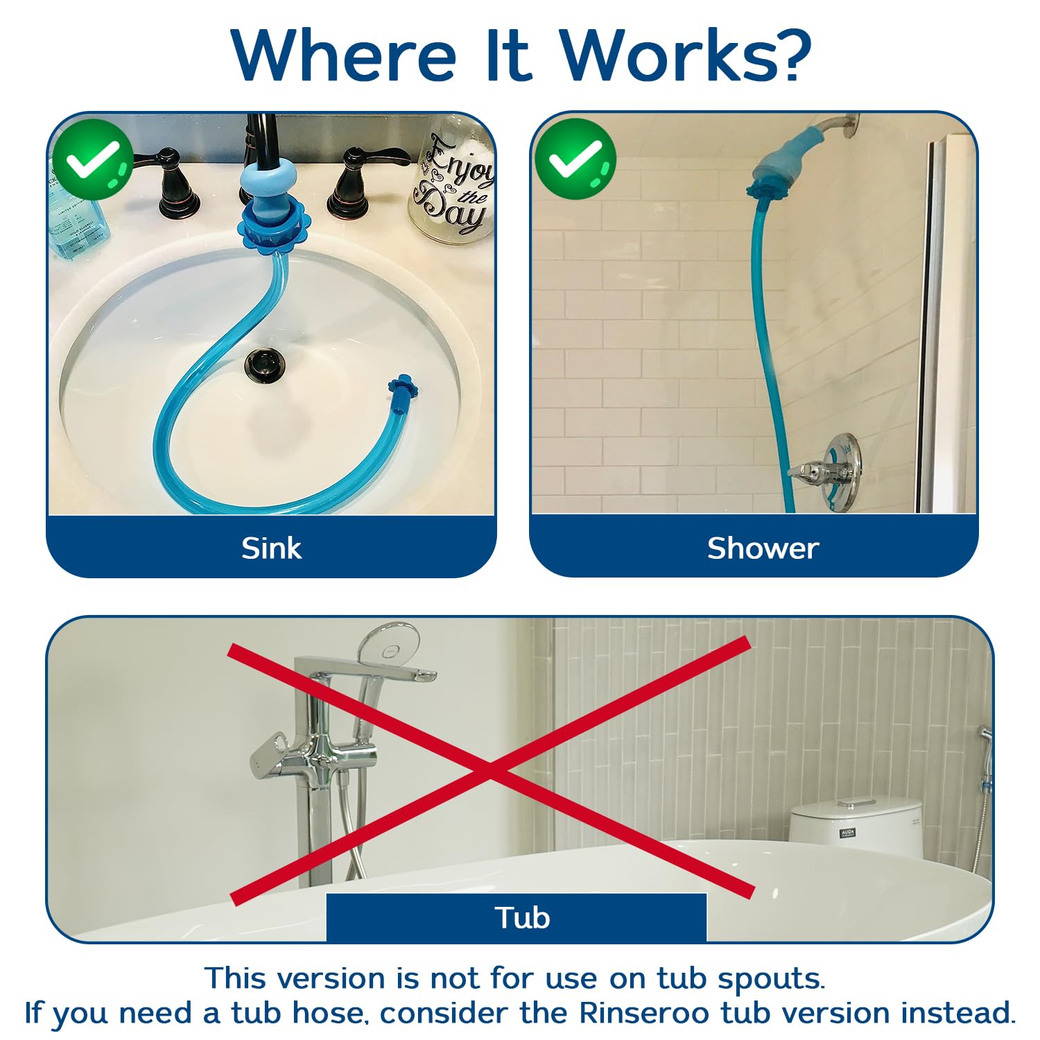 Rinseroo supports renters and travelers needing temporary shower solutions.