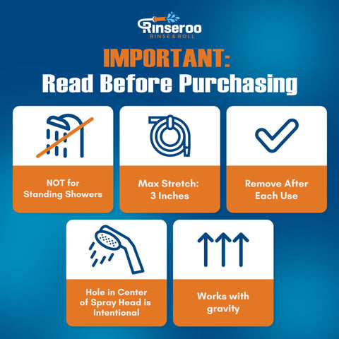 Rinseroo universal fit up to 3-inch spouts for versatile faucet compatibility.