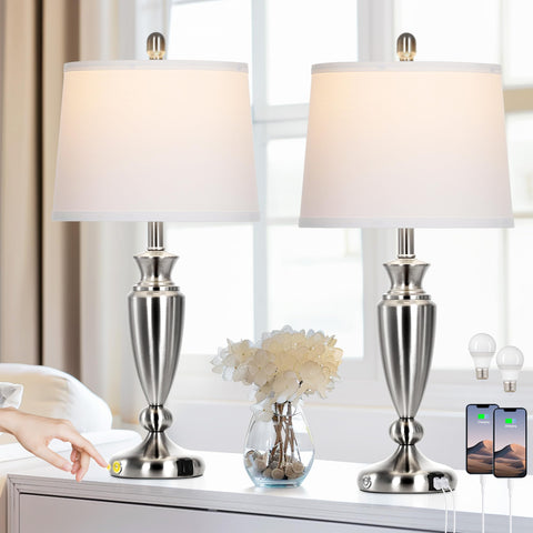 Rinweey lamps in on-off charging ports for clutter-free surfaces