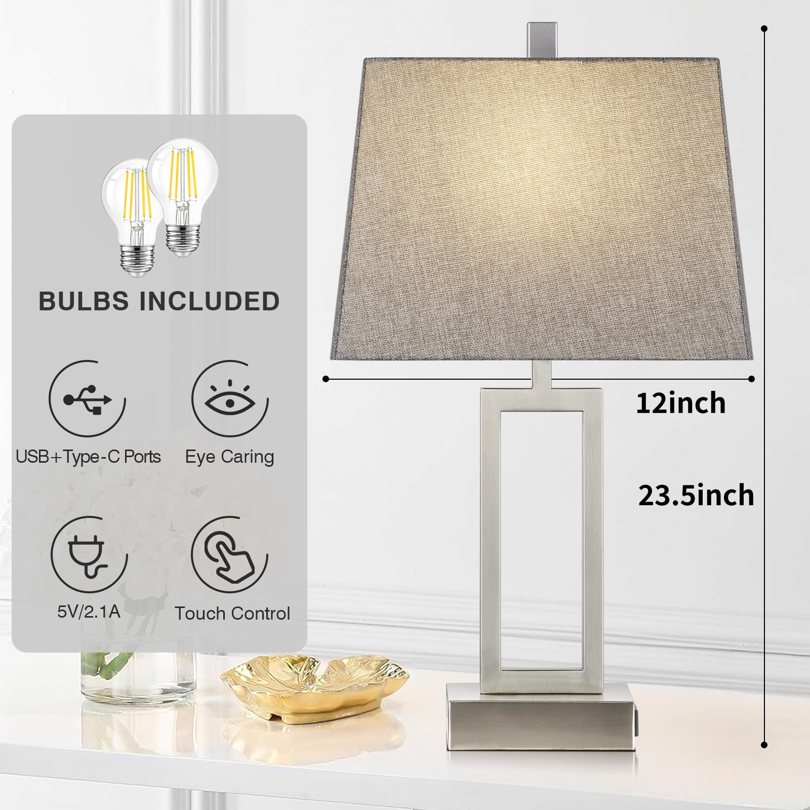 Rinweey LED bulb 800 lumens provide bright, steady light.