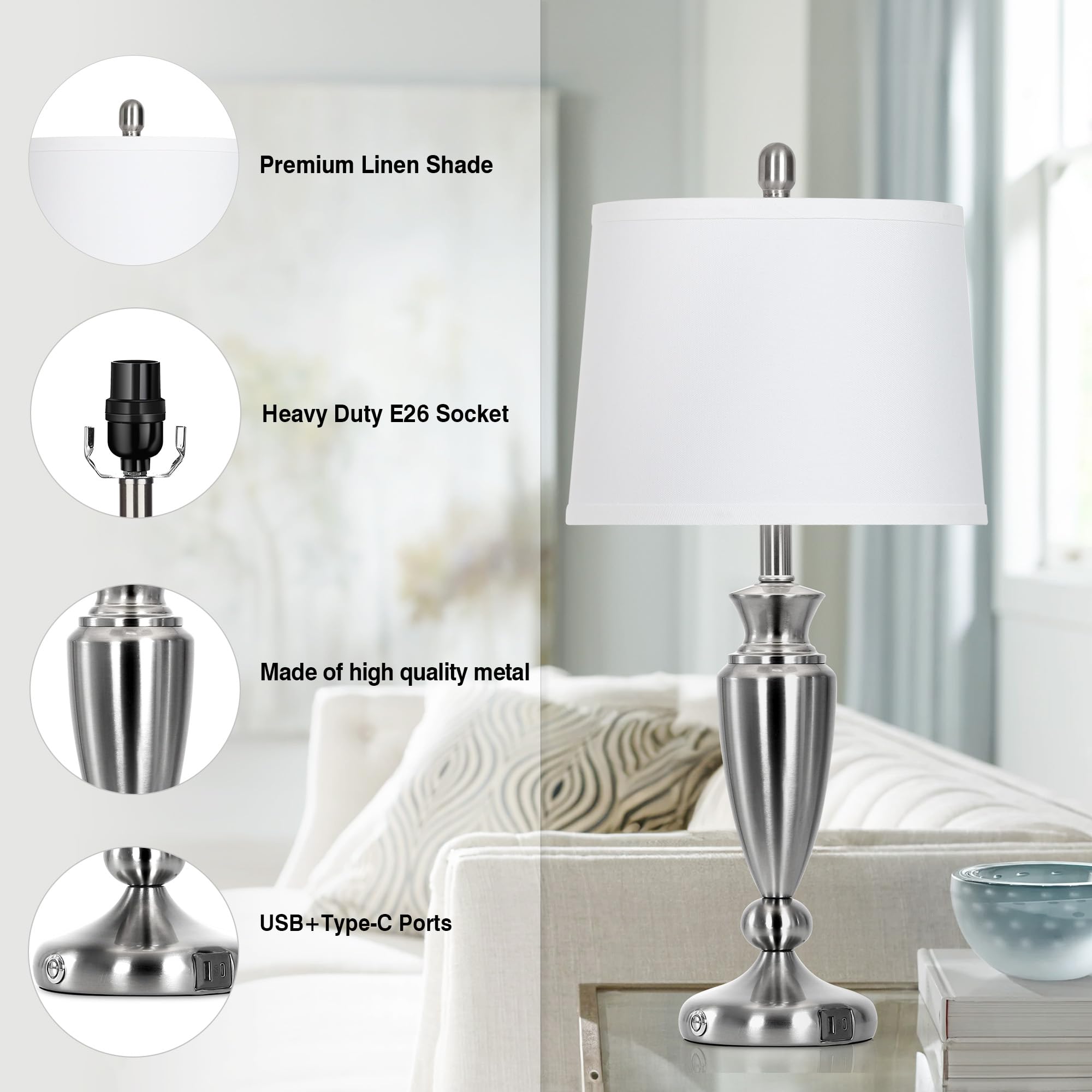 Rinweey LED bulbs 800 lumens 2700K for soft, steady illumination