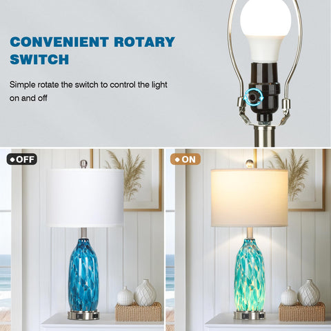 Rinweey nautical-inspired lamps enhancing living room or entryway decor