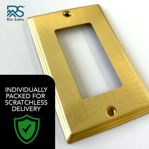 Rio Salto decorative switch plate adds upscale flair to any room.