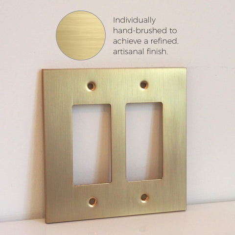Modern contemporary design of Rio Salto Forge wall plate complements urban interiors.