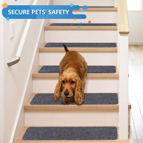 RIOLAND stair treads install easily without damaging floors.