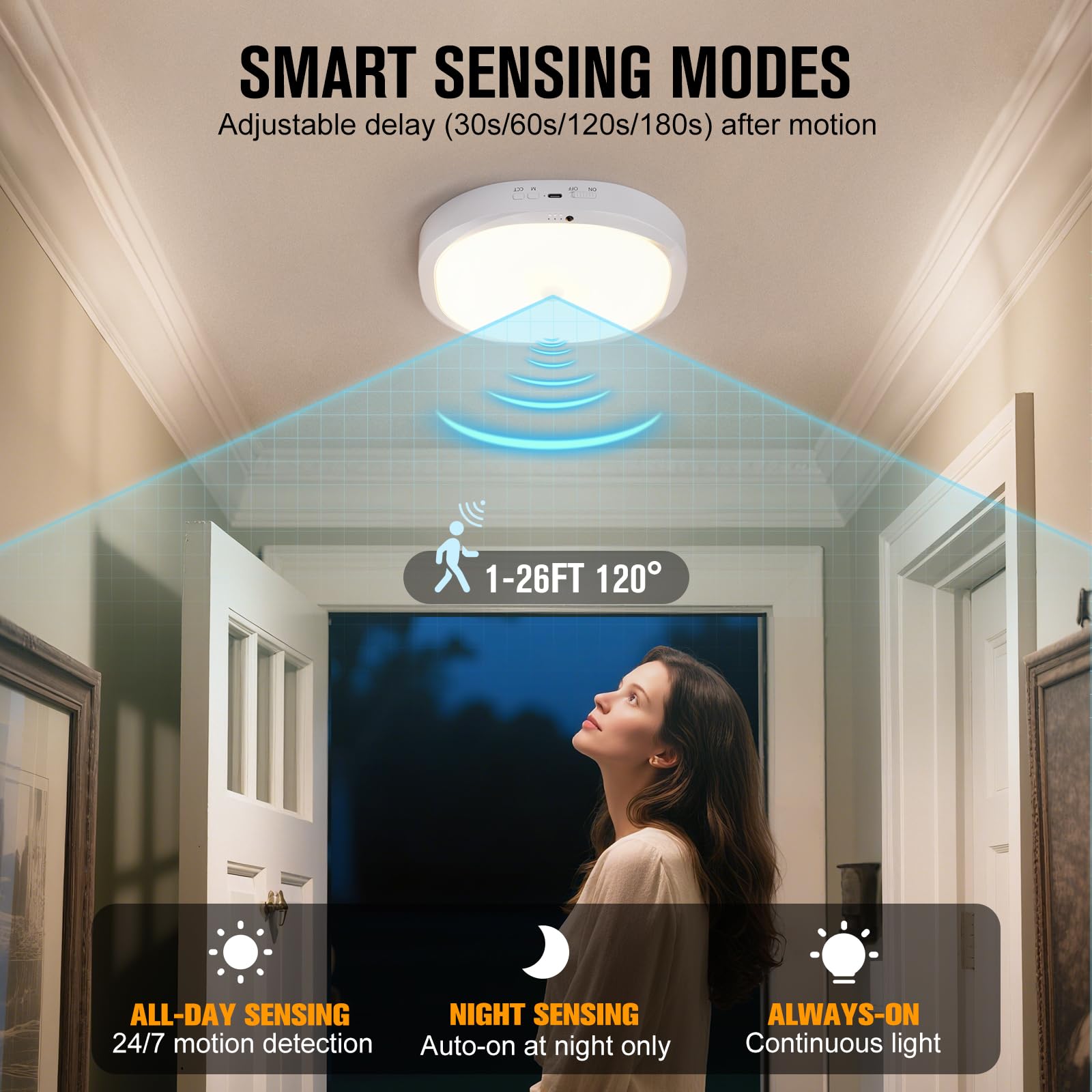 RIRIBEN color-temperature adjustable light lets you switch warm to cool ambience.