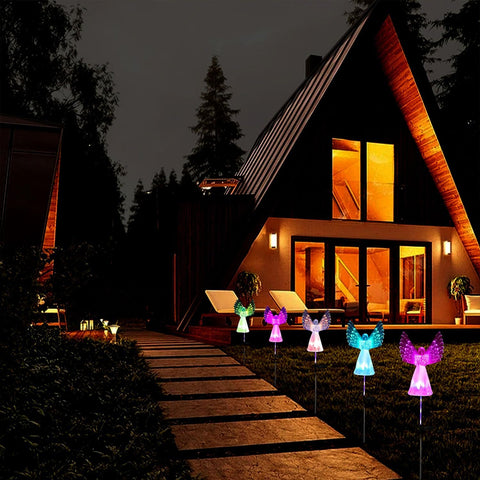 Rirool Weather-resistant outdoor light stands up to sun and rain.