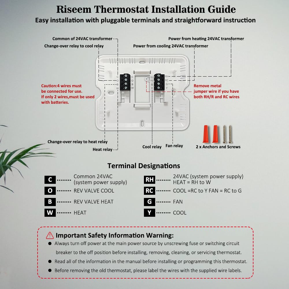 Riseem dual power option works with 24VAC or batteries.