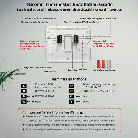 Riseem dual power option works with 24VAC or batteries.