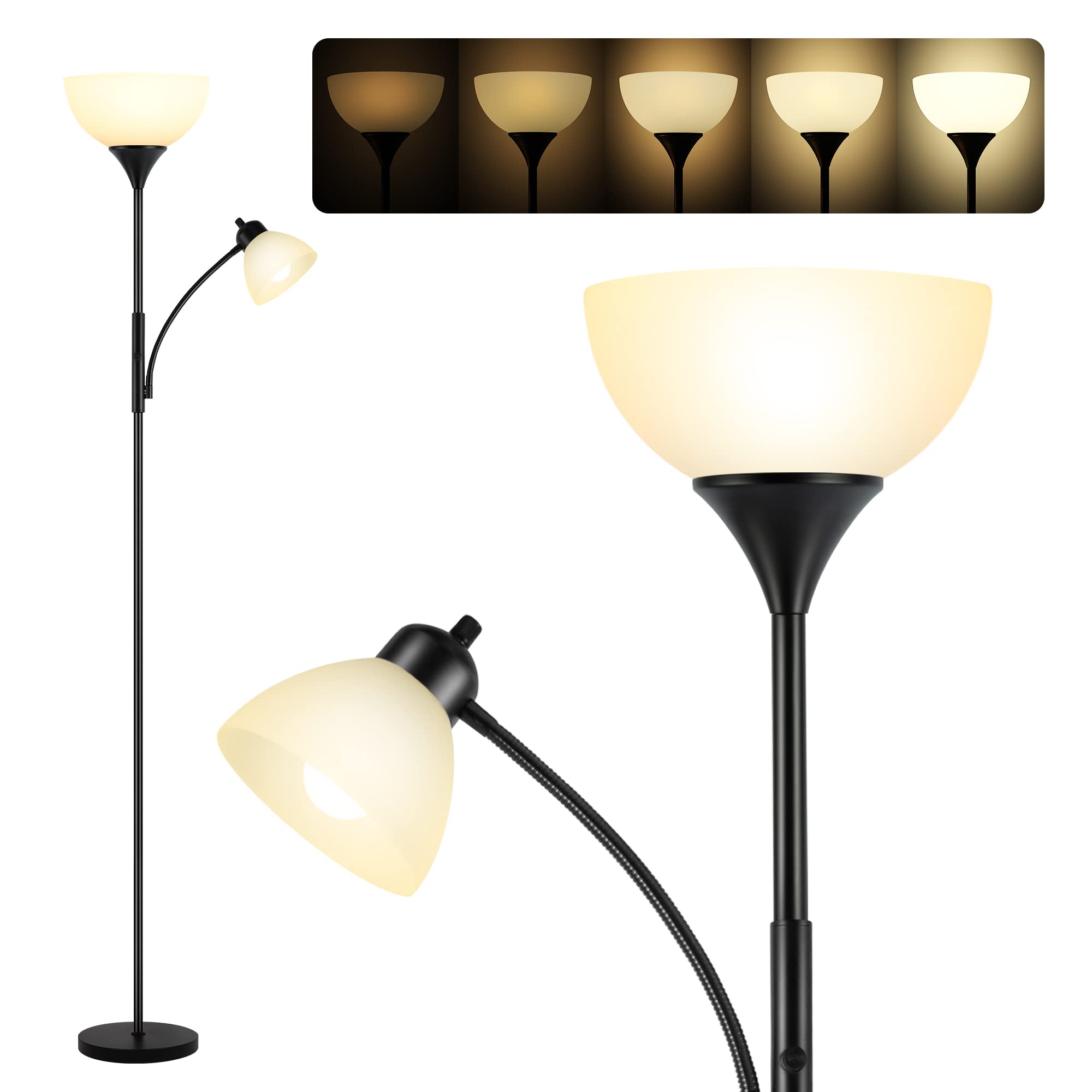 RISLG Floor Lamp base provides stable support for living room setups.