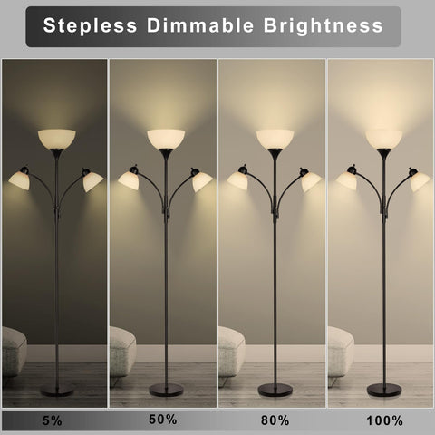 RISLG floor lamp main-side-lights allow targeted illumination for work and study