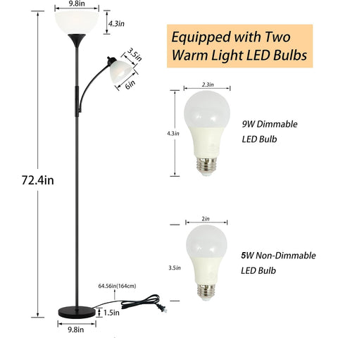 RISLG Floor Lamp weighted base prevents tipping in busy spaces.