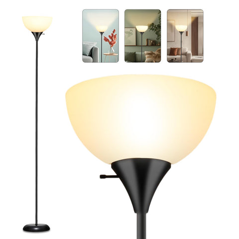 RISLG standing lamp base and pole for stable support in a modern living space.
