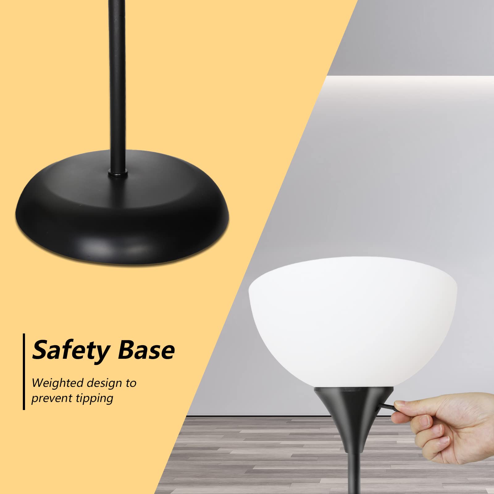 RISLG lamp with E26 socket supports flexible bulbs for longer life.