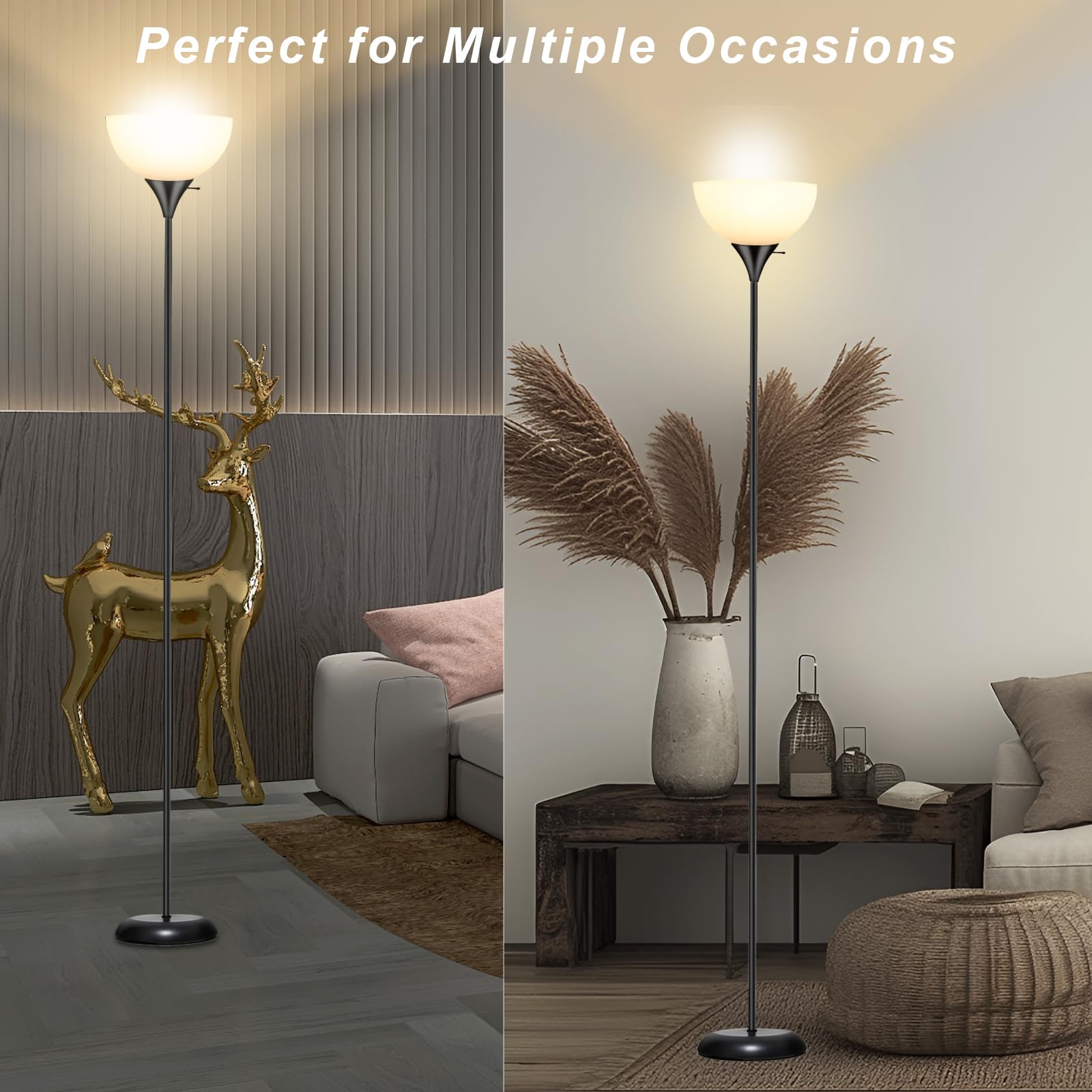 RISLG resin-shade lamp offers durable, crack-resistant lighting for everyday use.