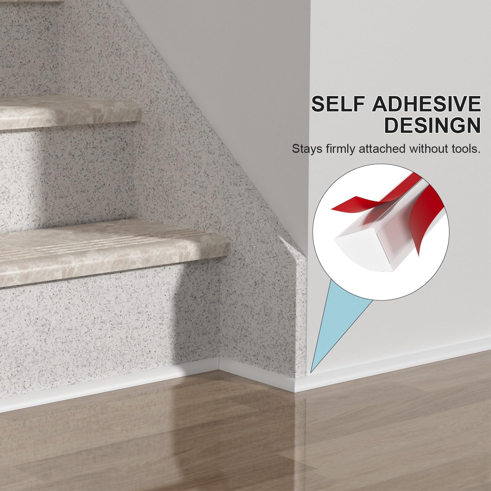 Risunpet bathroom and kitchen detail trim for precise edges.
