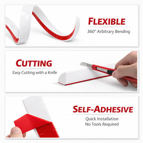 Risunpet countertop wall seam trim delivering a seamless joint.