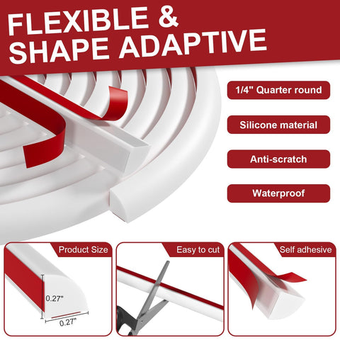 Risunpet desk edge finishing strip defining a tidy workspace.