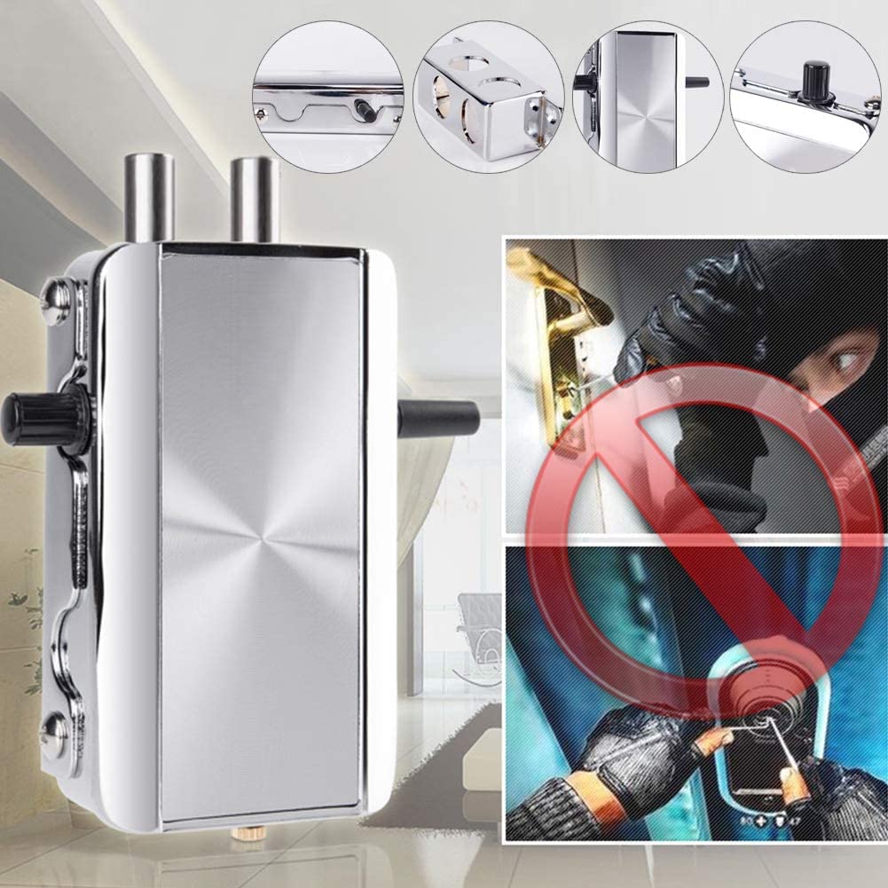 Ritammi door lock side view highlights slim profile and sturdy hardware.