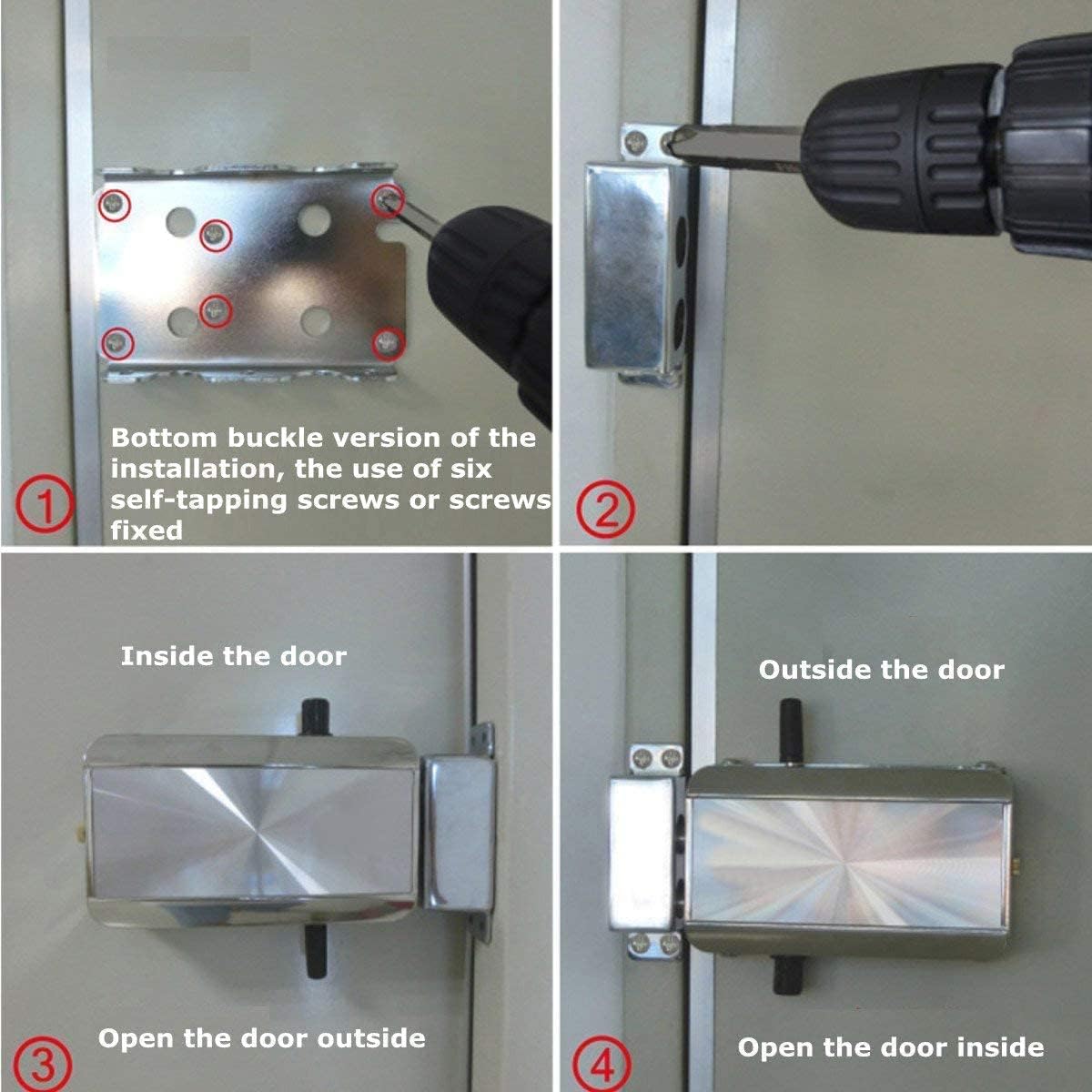 Ritammi lock body bottom plate demonstrates secure installation support.