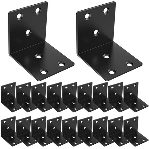 Riuog 20 Pcs metal corner braces provide sturdy reinforcement for wood furniture projects