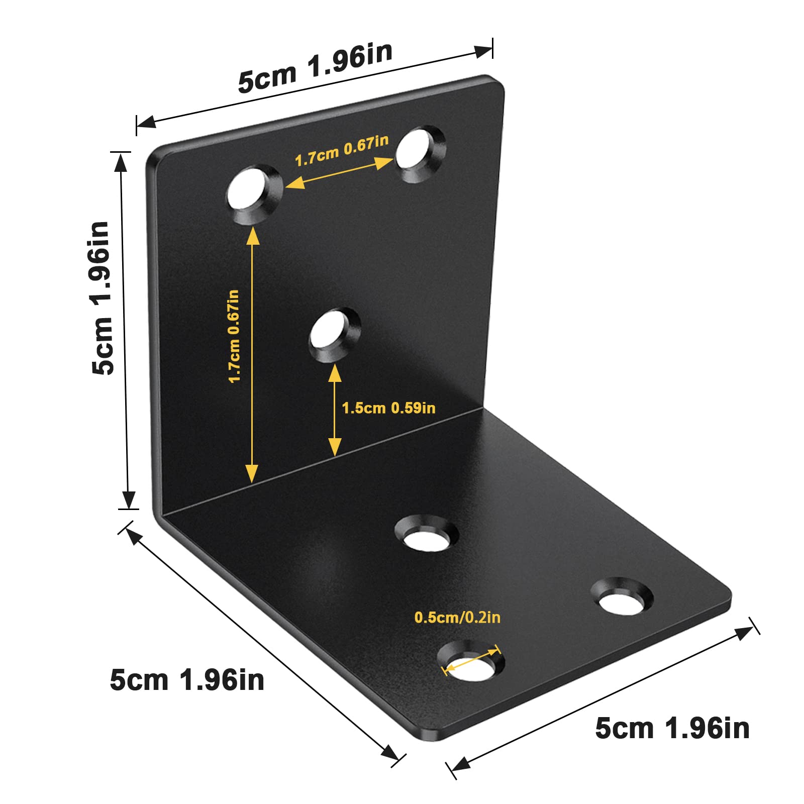 Riuog 2in L brackets deliver reliable right-angle stability for shelves and frames