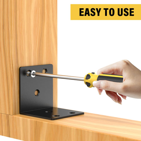 Riuog heavy duty corner braces improve load-bearing support for beds and desks