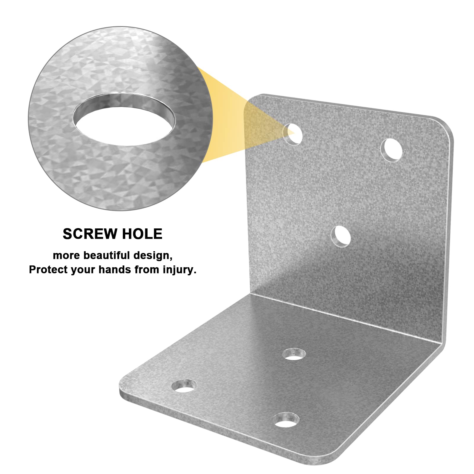 Riuog heavy-duty bracket ensures stable 90-degree joints.