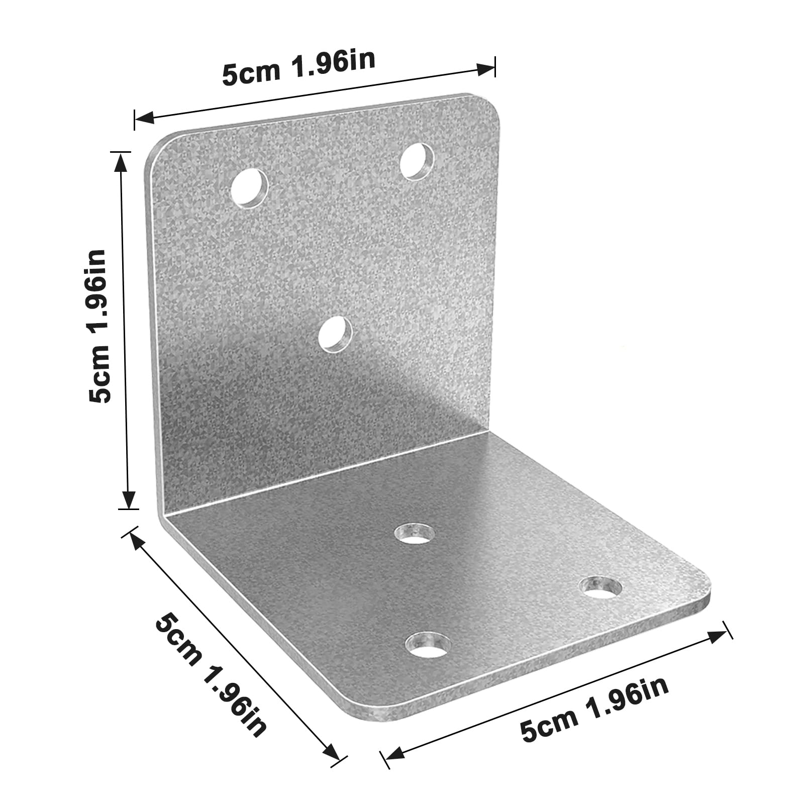Riuog L-bracket for wood furniture provides solid reinforcement.