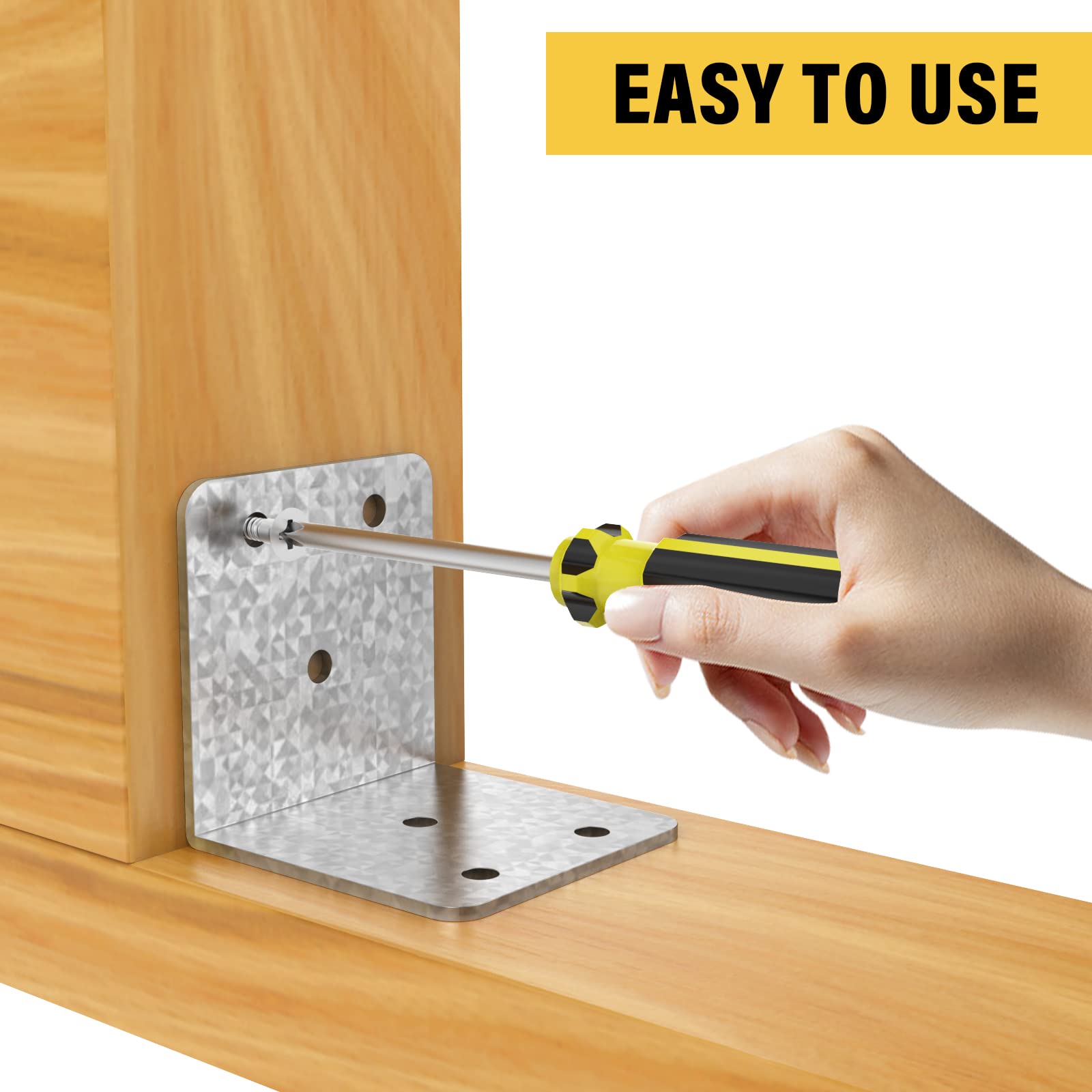 Riuog rust-resistant metal bracket for long-lasting use.