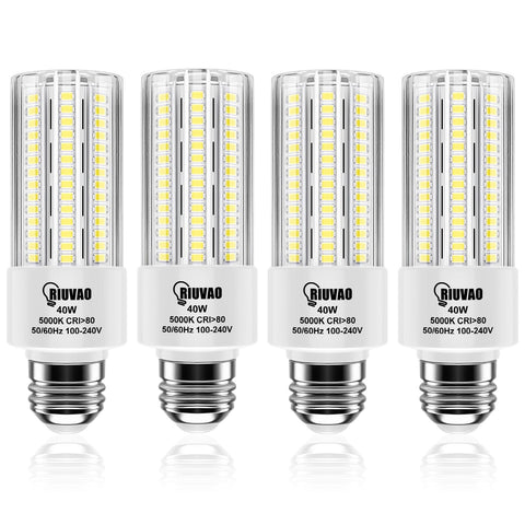 RIUVAO corn light bulb front view demonstrates compact power for bright indoor lighting.