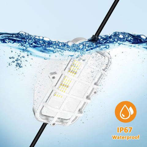 RIUVAO IP67 waterproof construction light stands against rain.