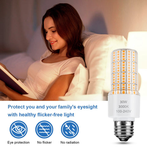 RIUVAO LED corn bulb with a 360-degree wide beam