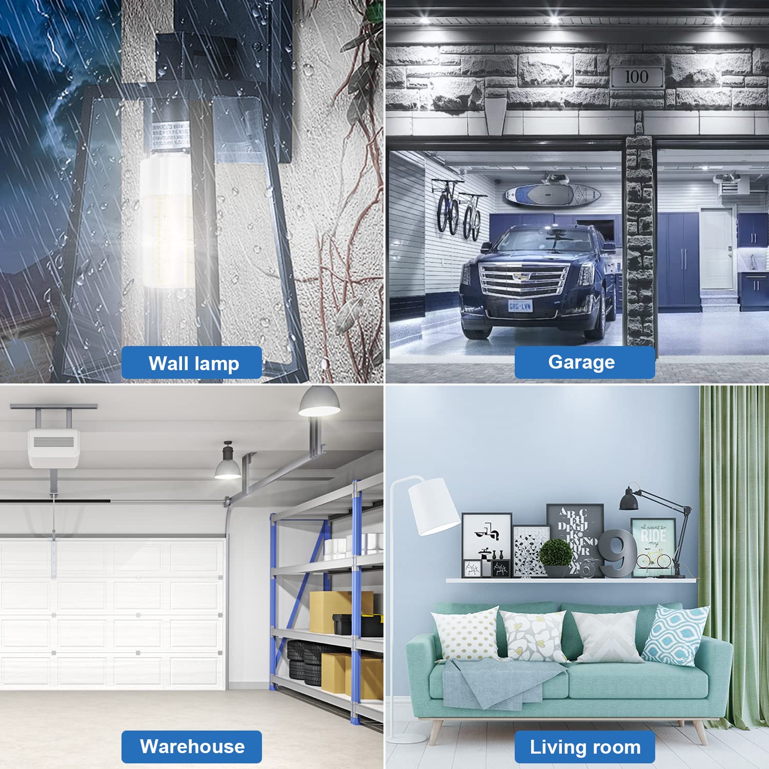 RIUVAO LED corn light highlights energy savings and long-lasting performance.