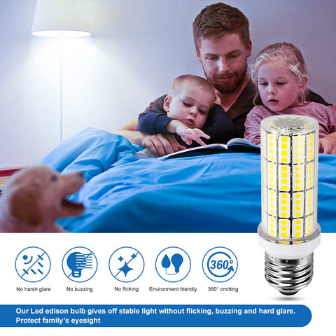 RIUVAO corn light is IP67 waterproof and dustproof for versatile use indoors or outdoors.
