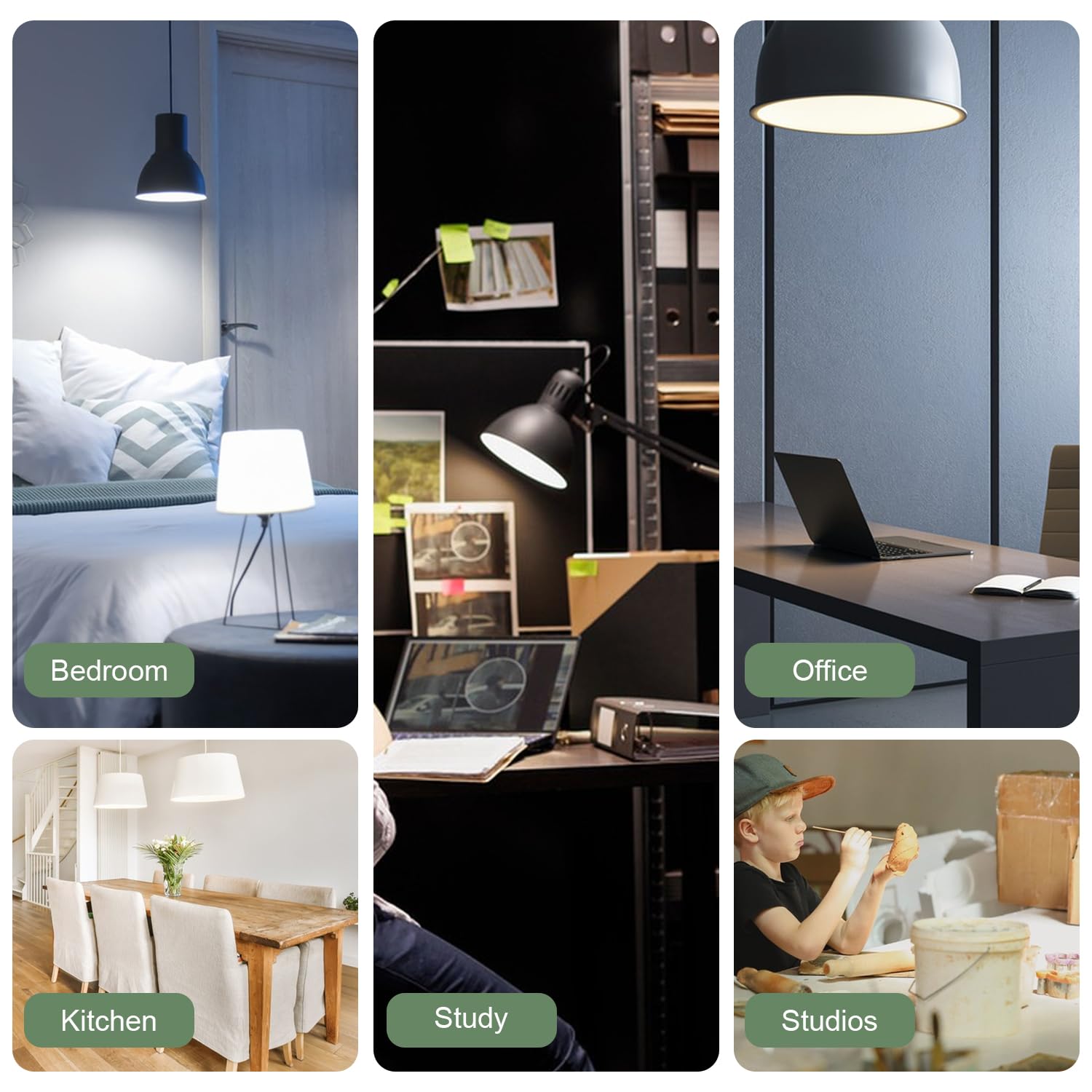 RIUVAO LED corn light packaging and components highlight value for multiple rooms.