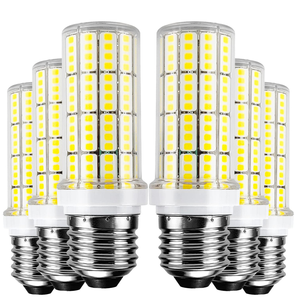 RIUVAO LED corn lightbulbs front view delivering bright 5000K daylight for kitchen and garage tasks