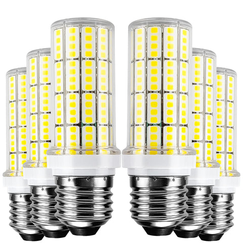 RIUVAO LED corn lightbulbs front view delivering bright 5000K daylight for kitchen and garage tasks