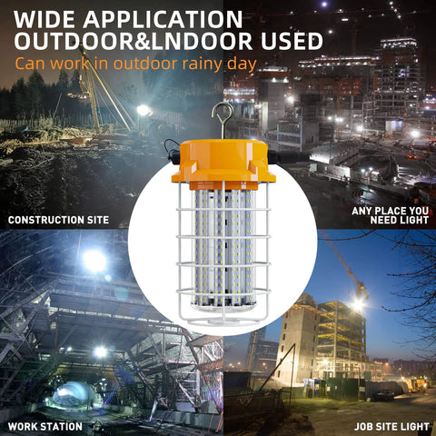 RIUVAO LED temporary work light linkable up to eight lamps for expanded coverage
