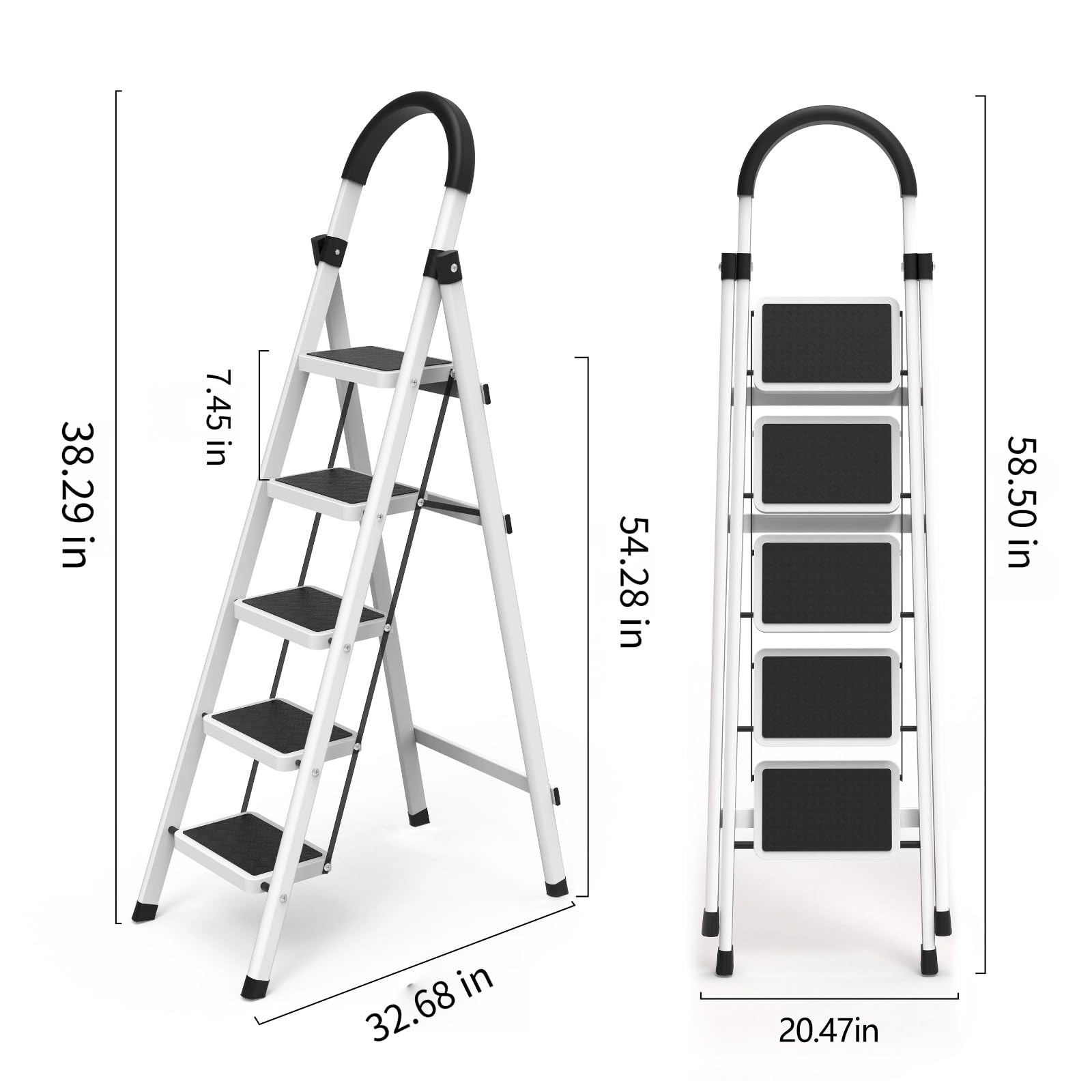 RIVERLIN ladder shown for indoor and outdoor use and portability.