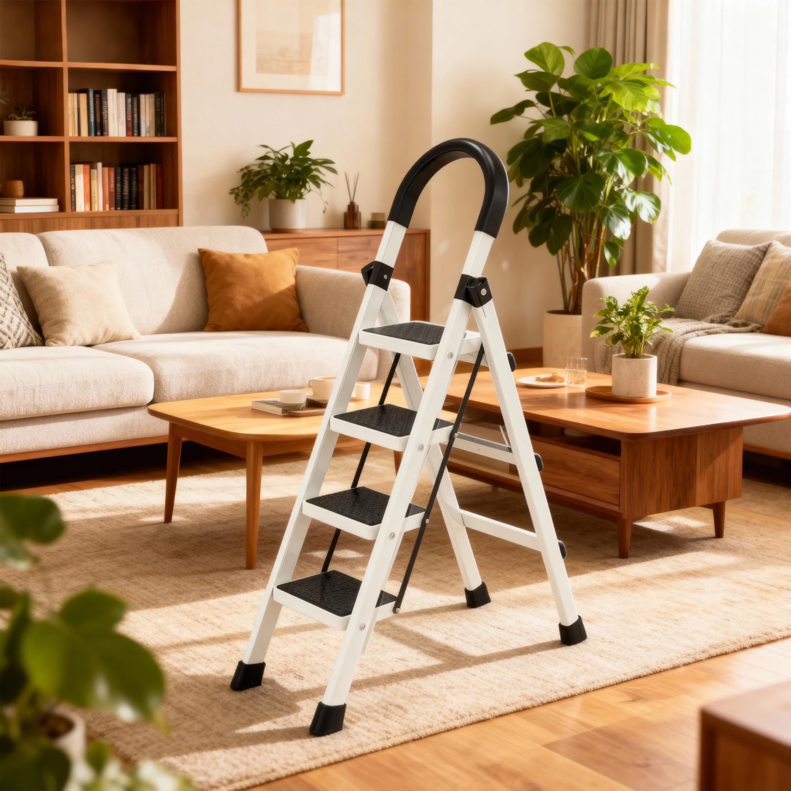 Riverlin lightweight aluminum frame enables easy movement between rooms.