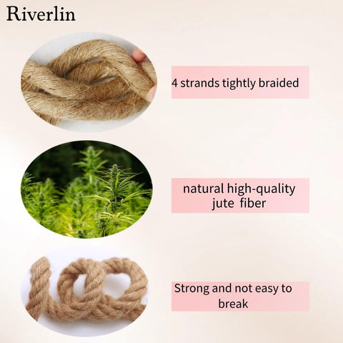 Riverlin jute rope biodegradable design, eco-friendly option for sustainable gardening and decor.