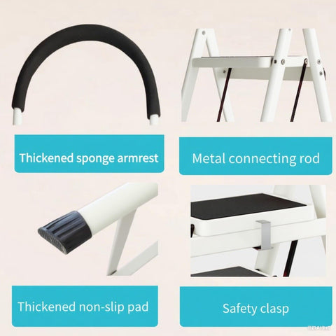 Riverlin anti-slip pedals provide secure footing on kitchen and bathroom tasks.