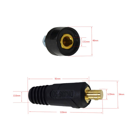 RiverWeld panel cable assembly for organized TIG welding stations