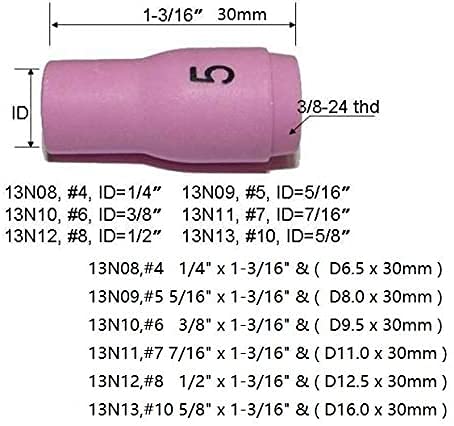 RiverWELD alumina cup compatible with PTA-9/PTA-20 torches for gas control
