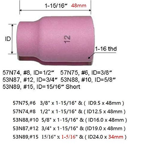RiverWeld TIG collets 10N24 ensure secure fit for repeatable results