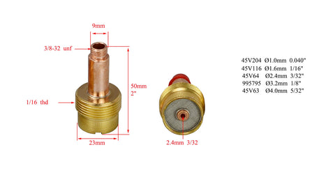 RiverWeld TIG alumina nozzle 53N87 delivers consistent arc performance