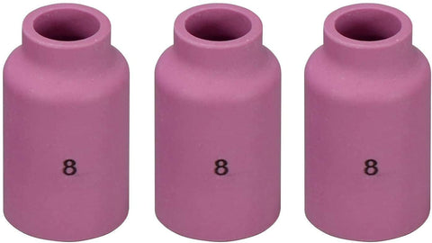 RiverWeld 10-pack of gas lens cups ensures consistent shielding gas coverage