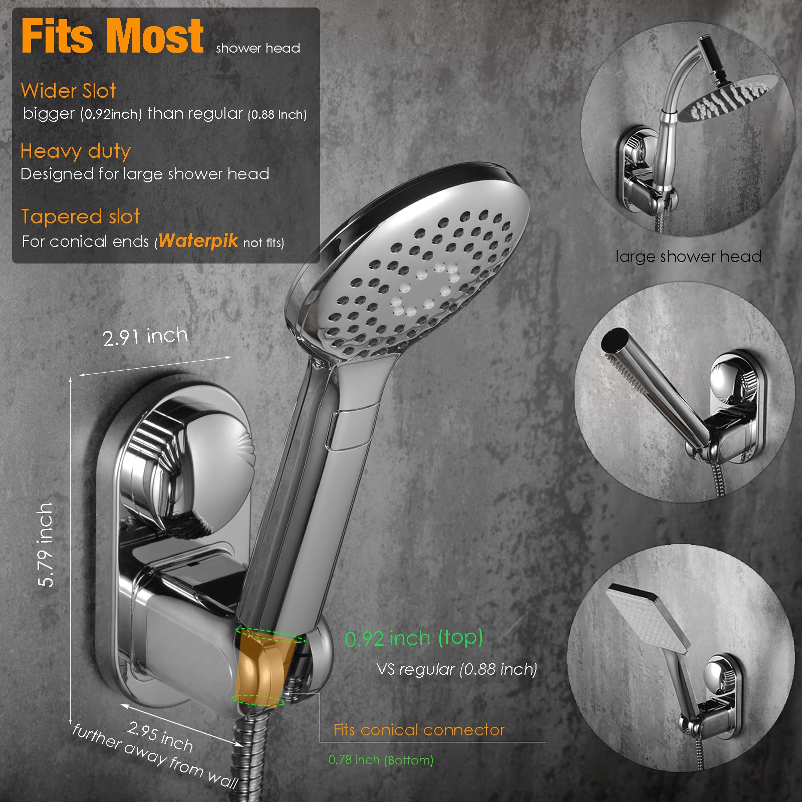 RIVOODS adhesive option for textured surfaces ensures permanent fixture.