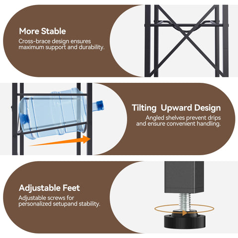 RIVPOX wood-steel construction providing sturdy multi-bottle support